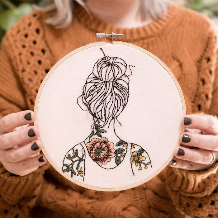 Tattooed Shoulders Embroidery Kit